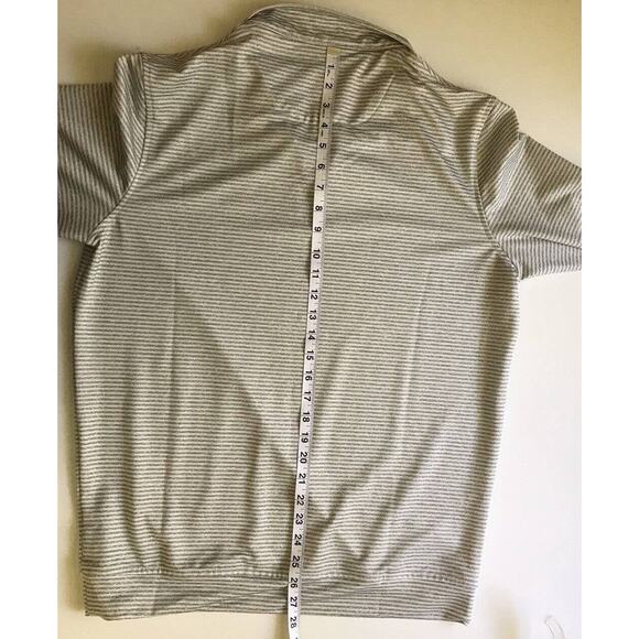 Simply Southern Mens 1/4 Zip Tailor Fit Striped Golf Pullover Shirt Size SMALL - Picture 9 of 9